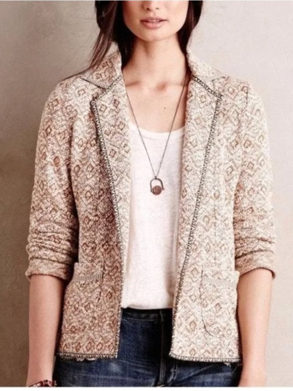 Anthropologie Saturday Sunday Knit Blazer - Size L